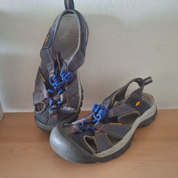 KEEN Women's Blue Gray Water Hiking Sandals - Outdoor Sport Size 7 - Picture 1 of 5